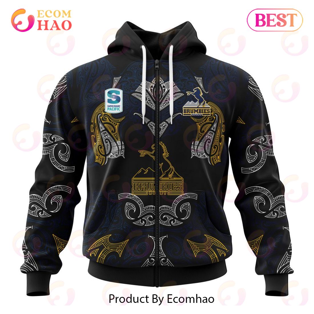 Super Rugby ACT Brumbies Specialized Indigenous Outfits Concepts  3D Hoodie