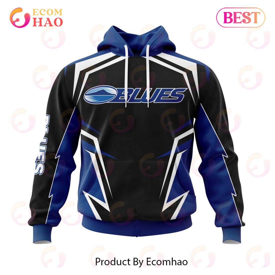 Super Rugby Auckland Blues Special Kits 3D Hoodie