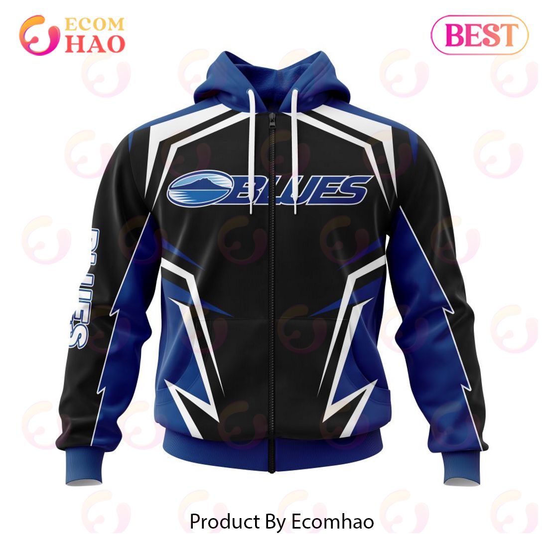 Super Rugby Auckland Blues Special Kits 3D Hoodie