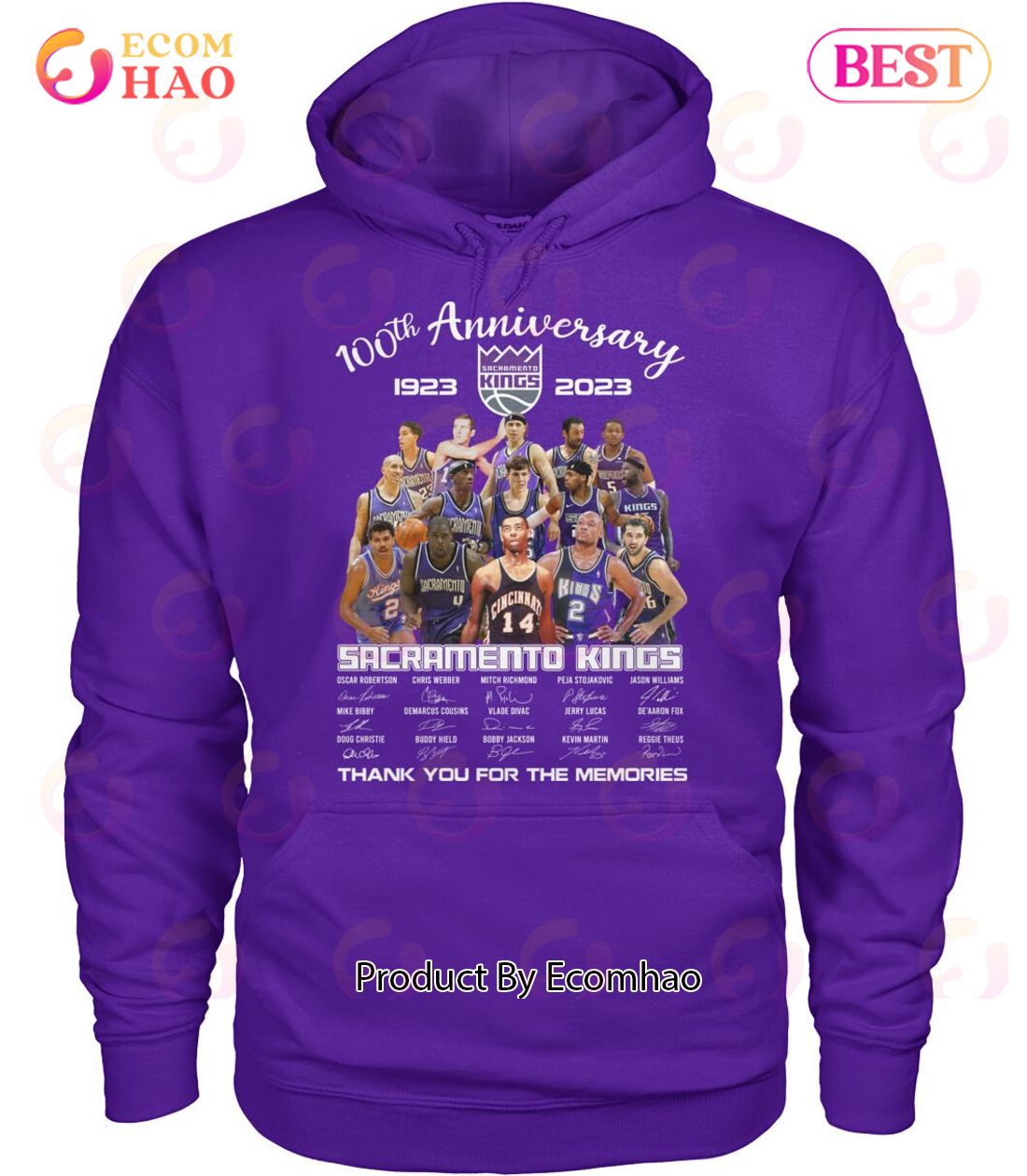 100th Anniversary 1923 – 2023 Sacramento Kings Thank You For The Memories T-Shirt