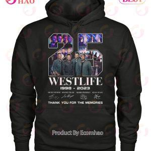 25 Years Of 1998 – 2023 Westlife Thank You For The Memories T-Shirt