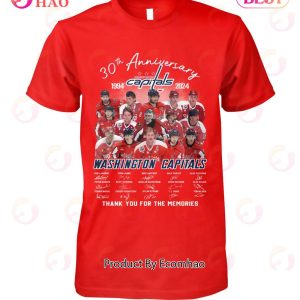 30th Anniversary 1994 – 2024 Washington Capitals Thank You For The Memories T-Shirt