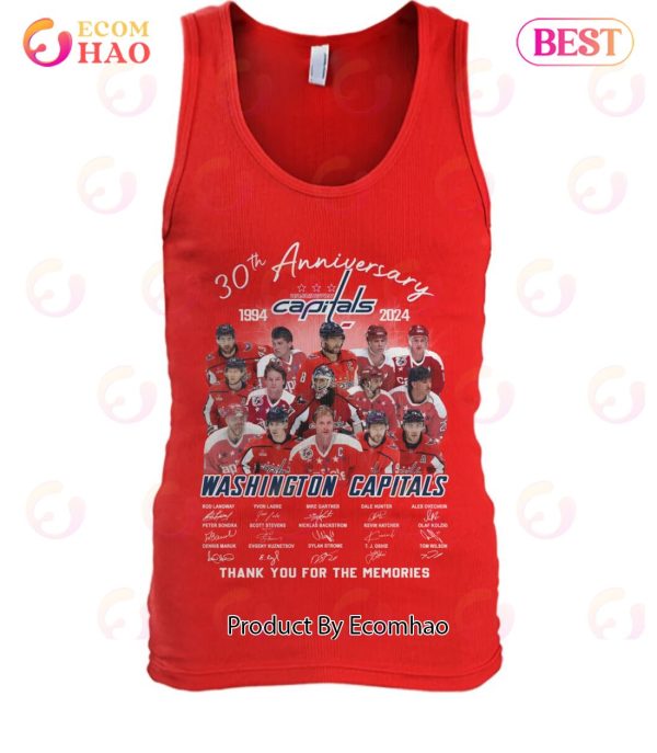 30th Anniversary 1994 – 2024 Washington Capitals Thank You For The Memories T-Shirt