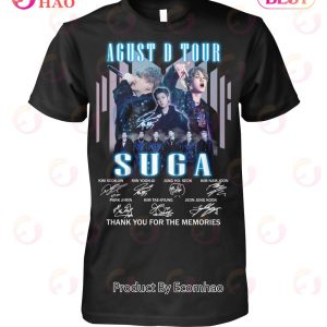 Agust D Tour Suga Thank You For The Memories T-Shirt