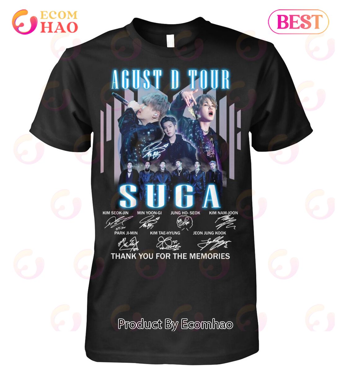 Agust D Tour Suga Thank You For The Memories T-Shirt