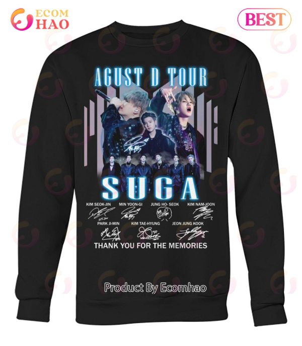 Agust D Tour Suga Thank You For The Memories T-Shirt