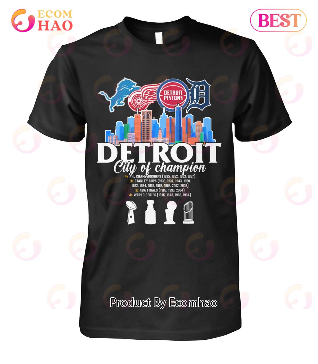 Detroit City Of Champion T-Shirt