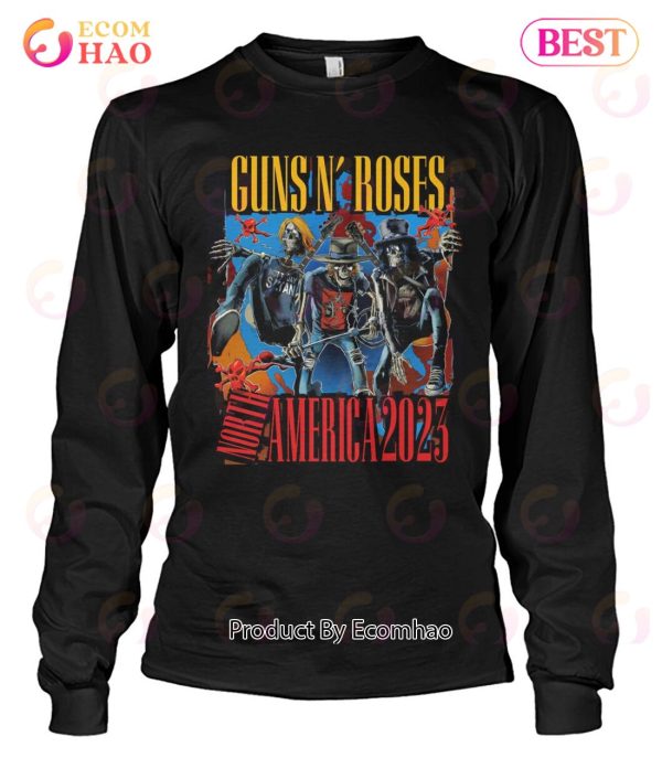 Guns N' Roses North America 2023 T-Shirt - Ecomhao Store