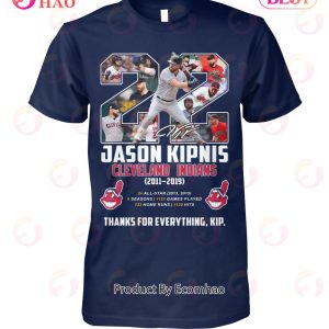 Jason Kipnis Cleveland Indians 2011 – 2019 Thanks For Everything, Kip T-Shirt