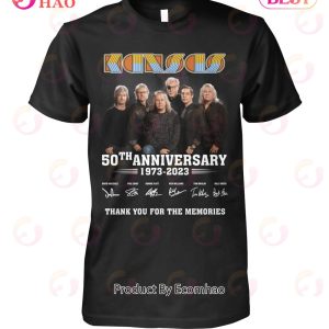 Kansas 50th Anniversary 1973 – 2023 Thank You For The Memories T-Shirt