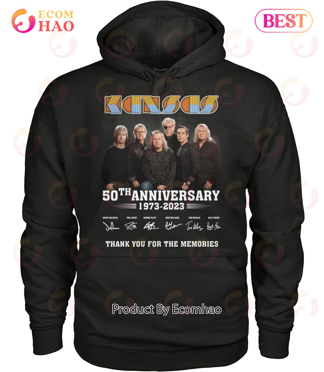 Kansas 50th Anniversary 1973 – 2023 Thank You For The Memories T-Shirt