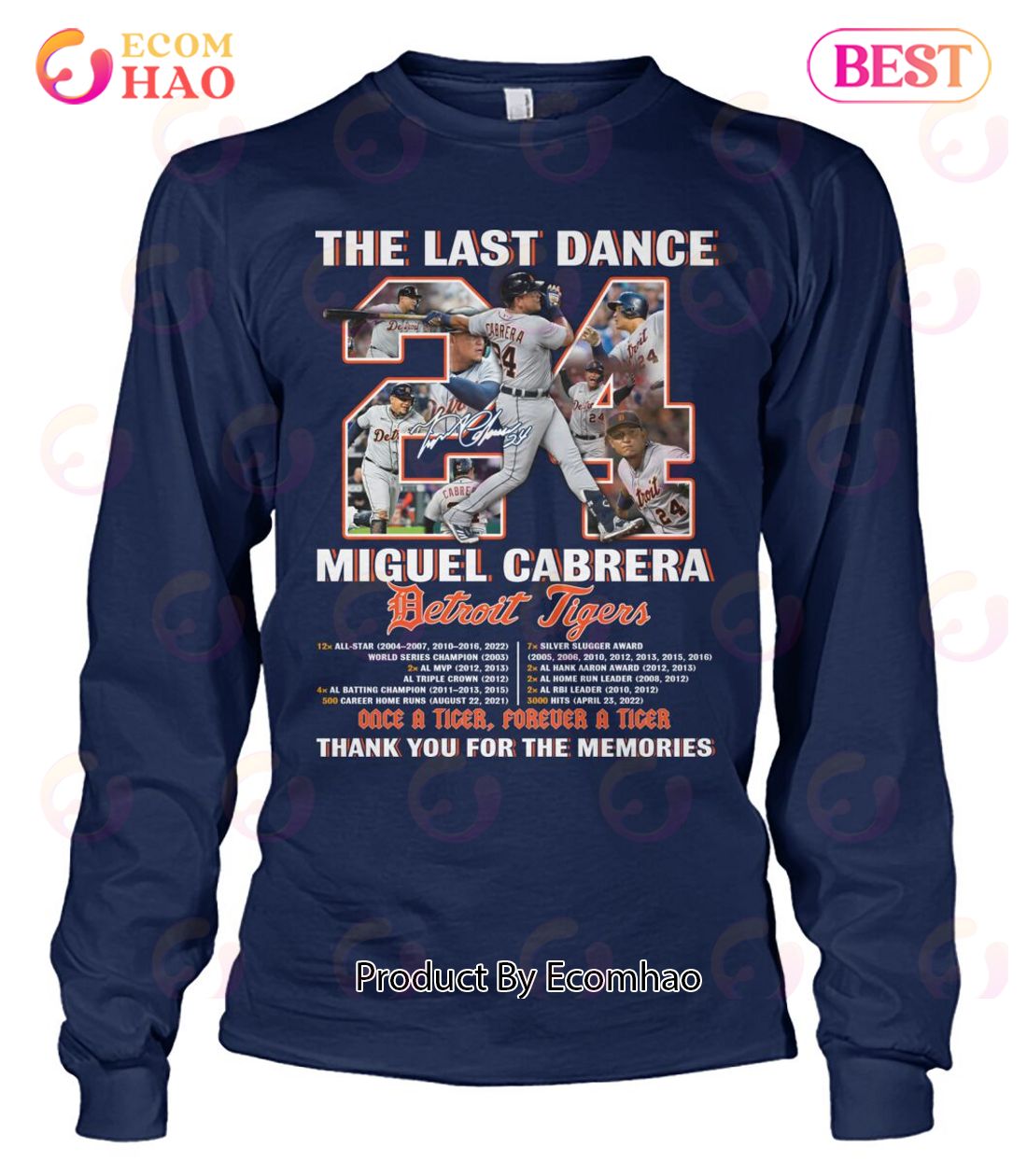 Miguel Cabrera Detroit Tigers Youth Orange RBI T-Shirt 