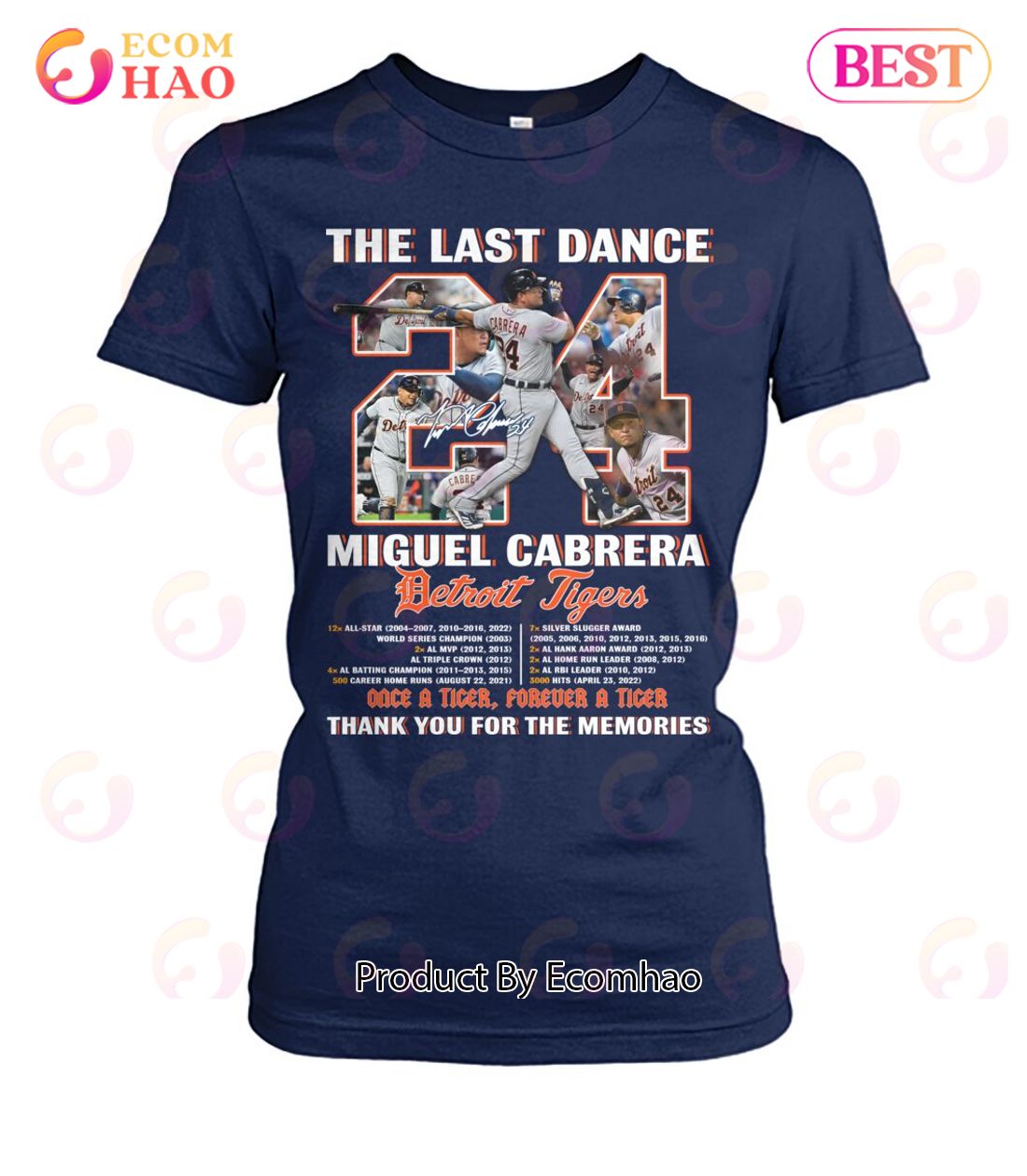 MLB Detroit Tigers The Last Dance Miguel Cabrera Custom Name