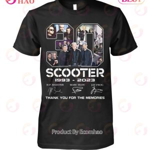 30 Years Of 1993 – 2023 Scooter Thank You For The Memories T-Shirt