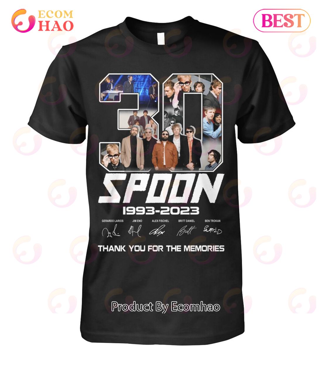 30 Years Of 1993 – 2023 Spoon Thank You For The Memories T-Shirt