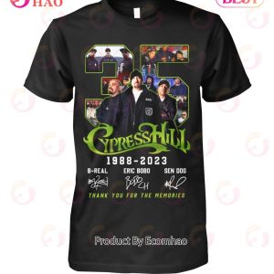 35 Years Of 1988 – 2023 Cypress Hill Thank You For The Memories T-Shirt
