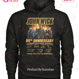 John Wick 09th Anniversary 2014 – 2023 Thank You For The Memories T-Shirt