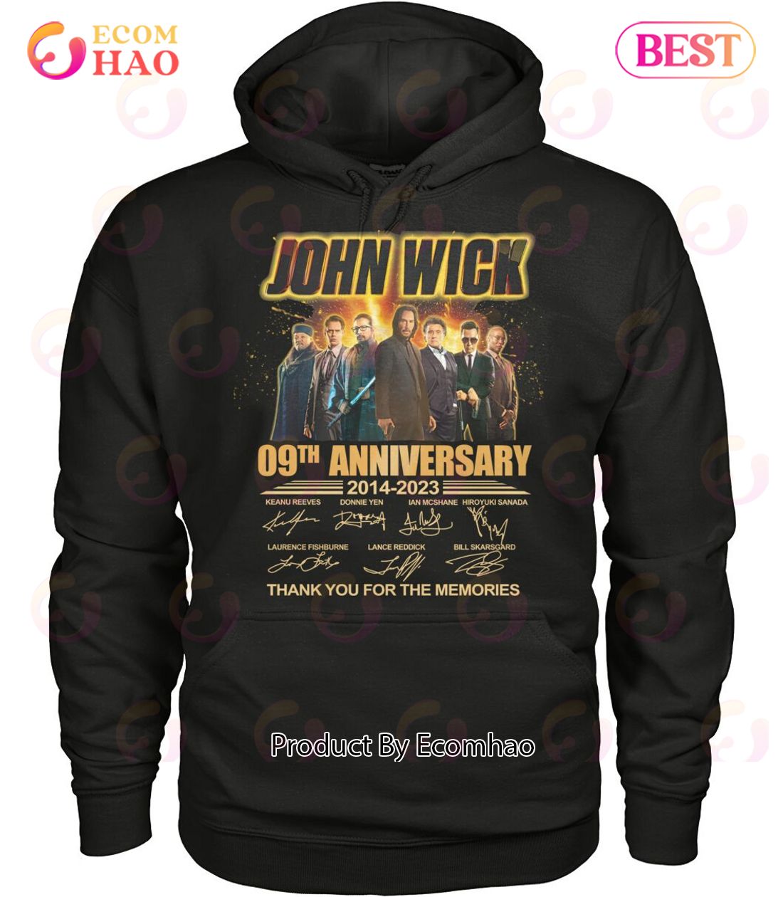 John Wick 09th Anniversary 2014 – 2023 Thank You For The Memories T-Shirt