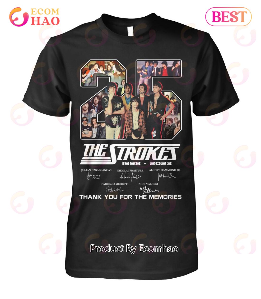 The Trokes 25 Years Of 1998 – 2023 Thank You For The Memories T-Shirt