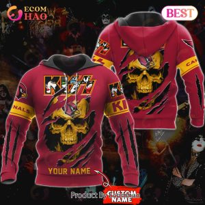 NFL Arizona Cardinals Special Kiss Band Design 3D Hoodie