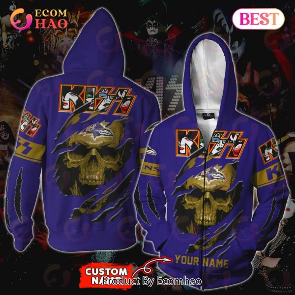 NFL Baltimore Ravens Custom Your Name & Number Halloween Style 3D Hoodie -  Ecomhao Store