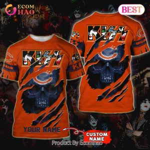 NFL Chicago Bears Special Kiss Band Design 3D Hoodie
