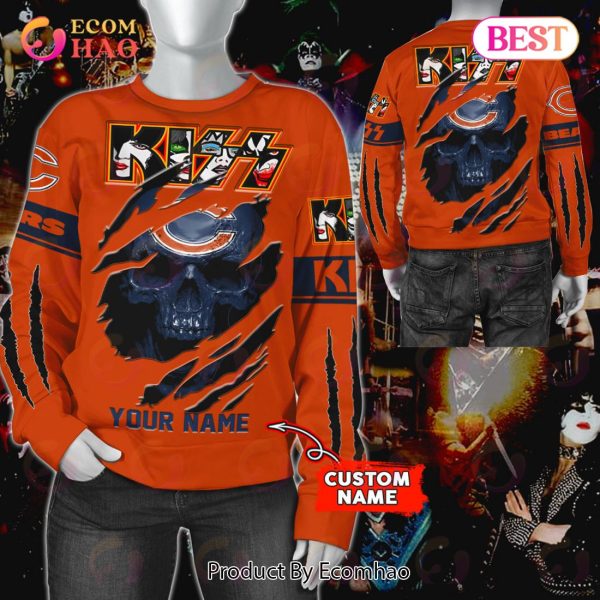 NFL Chicago Bears Special Kiss Band Design 3D Hoodie