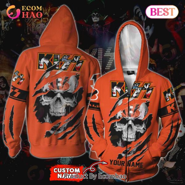 NFL Cincinnati Bengals Special Kiss Band Design 3D Hoodie