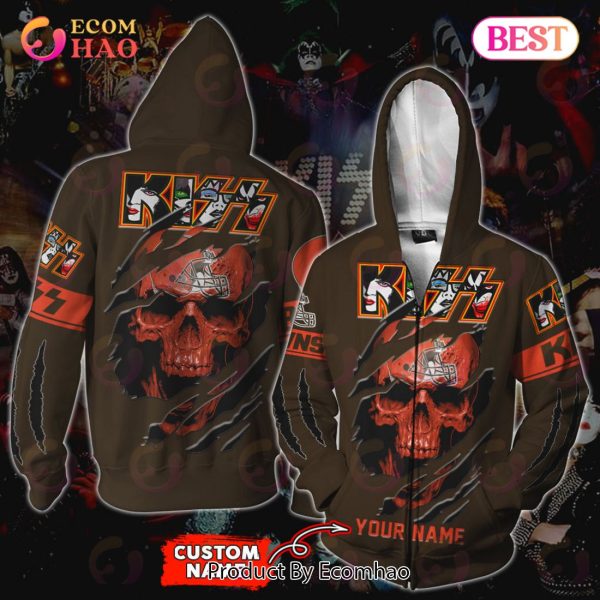 NFL Cleveland Browns Special Kiss Band Design 3D Hoodie
