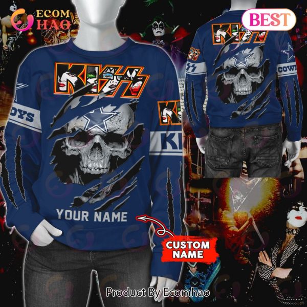 NFL Dallas Cowboys Special Kiss Band Design 3D Hoodie
