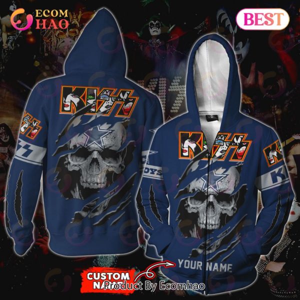 NFL Dallas Cowboys Special Kiss Band Design 3D Hoodie