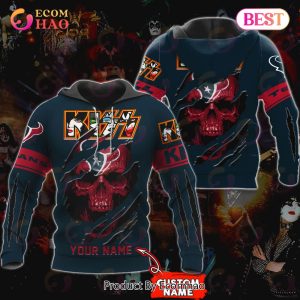 NFL Houston Texans Special Kiss Band Design 3D Hoodie