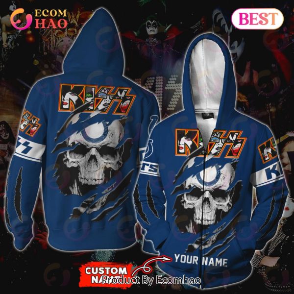 NFL Indianapolis Colts Custom Your Name & Number Halloween Style 3D Hoodie  - Ecomhao Store