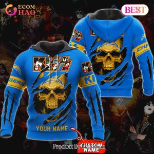 NFL Los Angeles Chargers Special Kiss Band Design 3D Hoodie