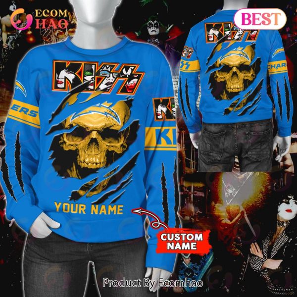 NFL Los Angeles Chargers Special Kiss Band Design 3D Hoodie