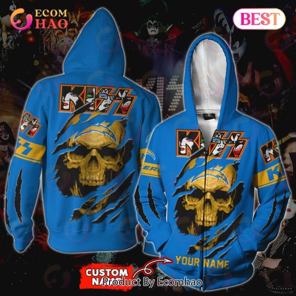 NFL Los Angeles Chargers Special Kiss Band Design 3D Hoodie