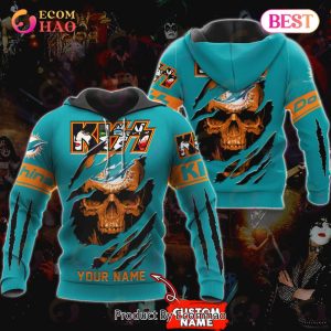 NFL Miami Dolphins Special Kiss Band Design 3D Hoodie