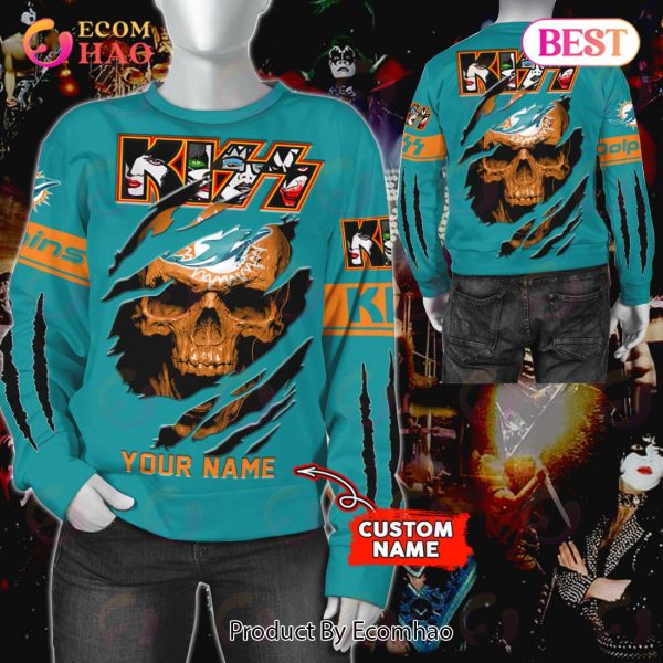 NFL Miami Dolphins Special Kiss Band Design 3D Hoodie