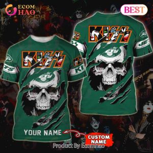 NFL New York Jets Special Kiss Band Design 3D Hoodie