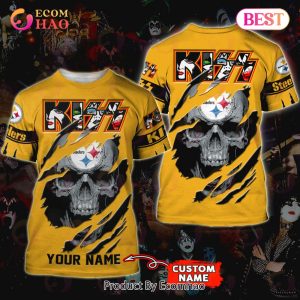 NFL Pittsburgh Steelers Special Kiss Band Design 3D Hoodie