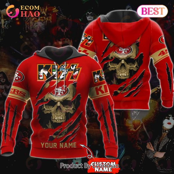 NFL San Francisco 49ers Special Kiss Band Design 3D Hoodie