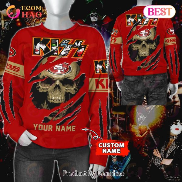 NFL San Francisco 49ers Special Kiss Band Design 3D Hoodie