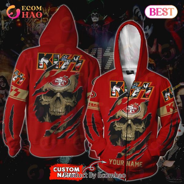 NFL San Francisco 49ers Special Kiss Band Design 3D Hoodie