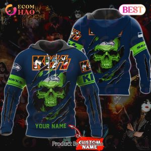 NFL Seattle Seahawks Special Kiss Band Design 3D Hoodie