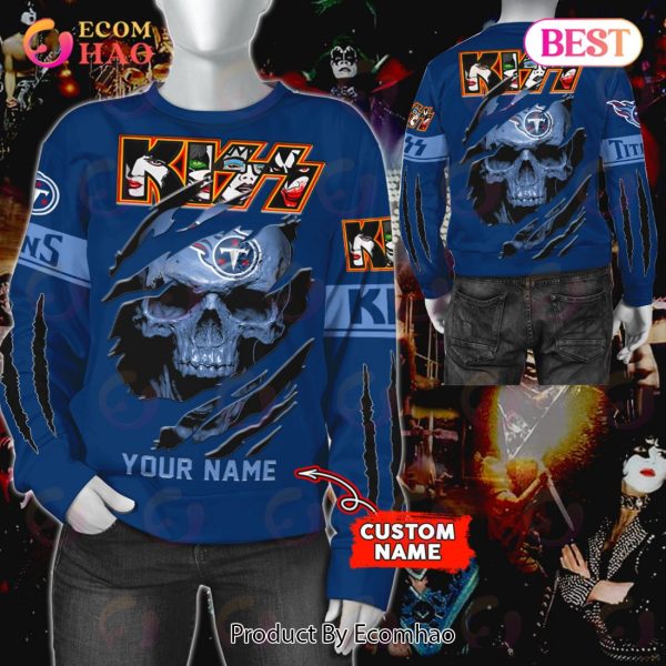 NFL Tennessee Titans Special Kiss Band Design 3D Hoodie