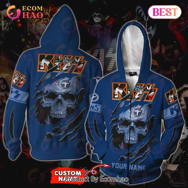 NFL Tennessee Titans Special Kiss Band Design 3D Hoodie