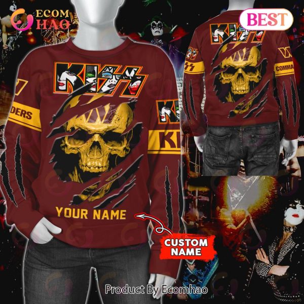 NFL Washington Commanders Special Kiss Band Design 3D Hoodie