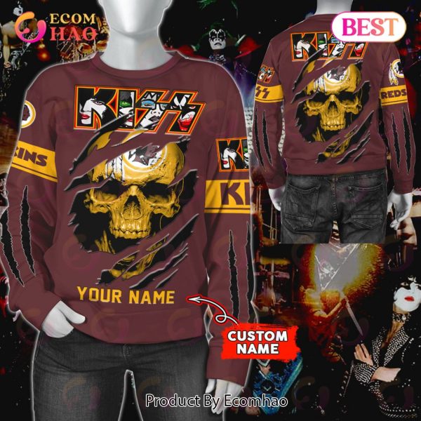 NFL Washington Redskins Special Kiss Band Design 3D Hoodie