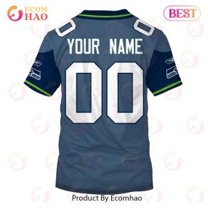 Personalize Name and Number 2005 Seattle Seahawks Super Bowl XL Vintage NFL Jersey