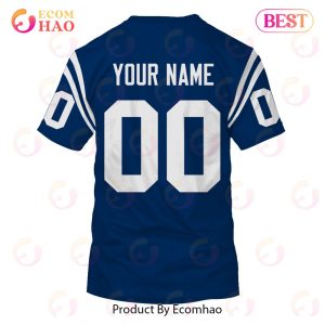 Personalize Name and Number Baltimore Colts 1970 NFL Vintage Throwback Home Jersey